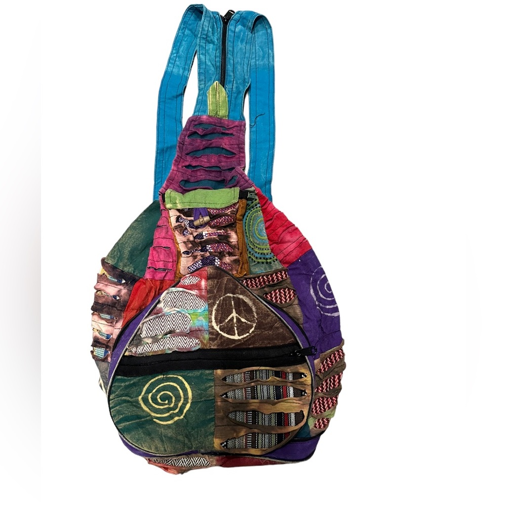 NWT. Hippie Boho Backpack. 01 BL. BP25K